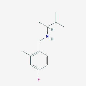 molecular formula C13H20FN B15266678 [(4-Fluoro-2-methylphenyl)methyl](3-methylbutan-2-yl)amine 