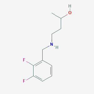 molecular formula C11H15F2NO B15266706 4-{[(2,3-Difluorophenyl)methyl]amino}butan-2-ol 