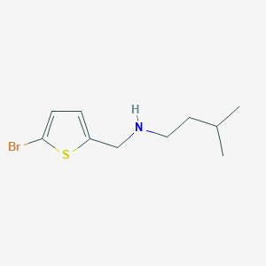 molecular formula C10H16BrNS B15266724 [(5-Bromothiophen-2-YL)methyl](3-methylbutyl)amine 