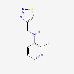 molecular formula C9H10N4S B15266745 n-((1,2,3-Thiadiazol-4-yl)methyl)-2-methylpyridin-3-amine 