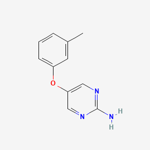 molecular formula C11H11N3O B15266756 5-(3-Methylphenoxy)pyrimidin-2-amine 