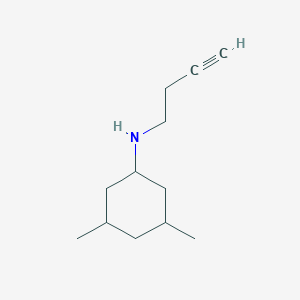 molecular formula C12H21N B15266764 N-(But-3-YN-1-YL)-3,5-dimethylcyclohexan-1-amine CAS No. 1486650-45-6