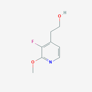 molecular formula C8H10FNO2 B15266783 2-(3-Fluoro-2-methoxypyridin-4-yl)ethan-1-ol 