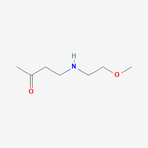molecular formula C7H15NO2 B15266791 4-[(2-Methoxyethyl)amino]butan-2-one 