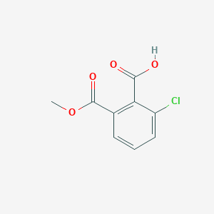 molecular formula C9H7ClO4 B15266833 2-Chloro-6-(methoxycarbonyl)benzoic acid CAS No. 75990-94-2