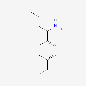 molecular formula C12H19N B15266834 1-(4-Ethylphenyl)butylamine 