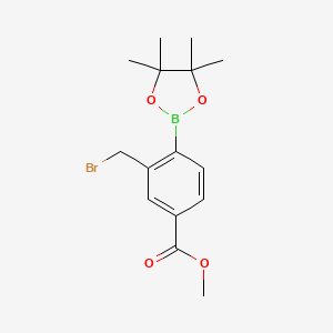Methyl 3-(bromomethyl)-4-(4,4,5,5-tetramethyl-1,3,2-dioxaborolan-2-yl)benzoate
