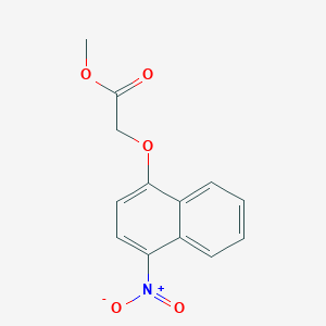 molecular formula C13H11NO5 B1526696 Methyl 2-[(4-nitronaphthalen-1-yl)oxy]acetate CAS No. 874133-46-7