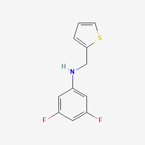 molecular formula C11H9F2NS B15266961 3,5-difluoro-N-(thiophen-2-ylmethyl)aniline 