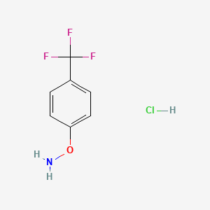 molecular formula C7H7ClF3NO B15266983 O-[4-(Trifluoromethyl)phenyl]hydroxylamine hydrochloride 