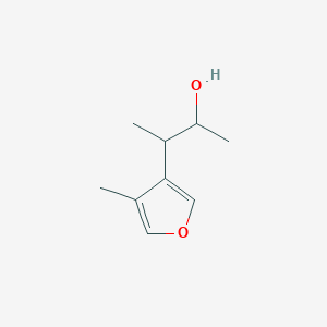 molecular formula C9H14O2 B15267022 3-(4-Methylfuran-3-yl)butan-2-ol 