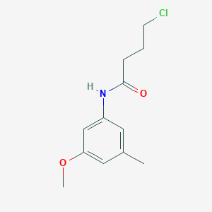 molecular formula C12H16ClNO2 B15267032 4-Chloro-N-(3-methoxy-5-methylphenyl)butanamide 