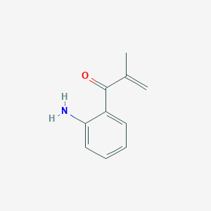 molecular formula C10H11NO B15267044 1-(2-Aminophenyl)-2-methylprop-2-en-1-one 