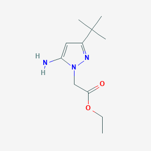 ethyl 2-(5-amino-3-tert-butyl-1H-pyrazol-1-yl)acetate