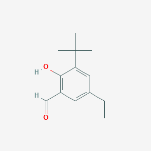 molecular formula C13H18O2 B15267088 3-Tert-butyl-5-ethyl-2-hydroxybenzaldehyde 