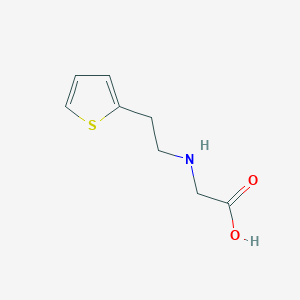 molecular formula C8H11NO2S B15267095 2-{[2-(Thiophen-2-yl)ethyl]amino}acetic acid 