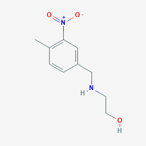 molecular formula C10H14N2O3 B15267135 2-{[(4-Methyl-3-nitrophenyl)methyl]amino}ethan-1-ol 
