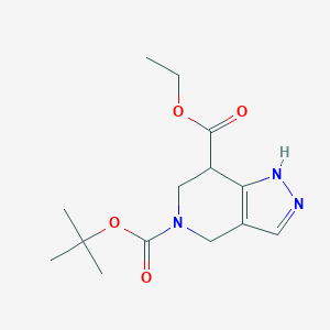 5-tert-Butyl 7-ethyl 6,7-dihydro-1H-pyrazolo[4,3-c]pyridine-5,7(4H)-dicarboxylate