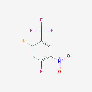 molecular formula C7H2BrF4NO2 B1526716 1-Bromo-5-fluoro-4-nitro-2-(trifluoromethyl)benzene CAS No. 932374-77-1