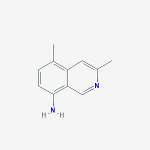 molecular formula C11H12N2 B15267178 3,5-Dimethylisoquinolin-8-amine 
