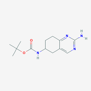 molecular formula C13H20N4O2 B1526719 (2-Amino-5,6,7,8-tetrahydro-quinazolin-6-yl)-carbamic acid tert-butyl ester CAS No. 1073633-86-9