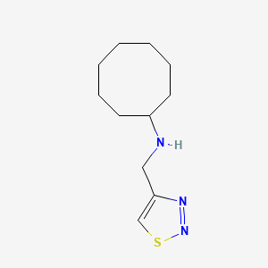 molecular formula C11H19N3S B15267196 n-((1,2,3-Thiadiazol-4-yl)methyl)cyclooctanamine 