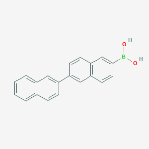 molecular formula C20H15BO2 B1526723 2,2'-Binaphthyl-6-ylboronic acid CAS No. 1025456-44-3