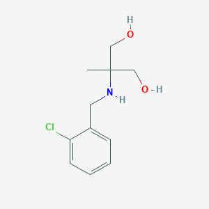 molecular formula C11H16ClNO2 B15267233 2-{[(2-Chlorophenyl)methyl]amino}-2-methylpropane-1,3-diol 