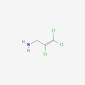 molecular formula C3H4Cl3N B15267244 2,3,3-Trichloroprop-2-en-1-amine 