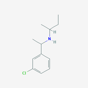 molecular formula C12H18ClN B15267252 (Butan-2-yl)[1-(3-chlorophenyl)ethyl]amine 