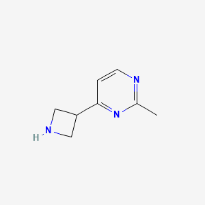 molecular formula C8H11N3 B1526726 4-(Azetidin-3-yl)-2-methylpyrimidine CAS No. 1236861-81-6