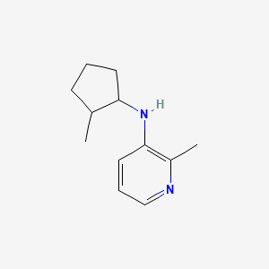 molecular formula C12H18N2 B15267267 2-methyl-N-(2-methylcyclopentyl)pyridin-3-amine 