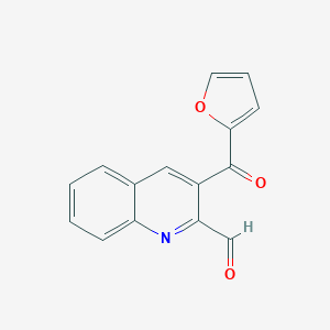molecular formula C15H9NO3 B152673 3-(2-Furoyl)quinoline-2-carbaldehyde CAS No. 126769-01-5