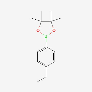 molecular formula C14H21BO2 B1526732 2-(4-Ethylphenyl)-4,4,5,5-tetramethyl-1,3,2-dioxaborolane CAS No. 1075719-87-7