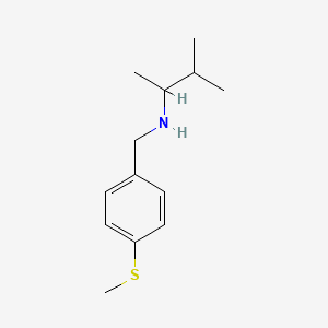 molecular formula C13H21NS B15267322 (3-Methylbutan-2-yl)({[4-(methylsulfanyl)phenyl]methyl})amine 