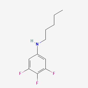 molecular formula C11H14F3N B15267325 3,4,5-trifluoro-N-pentylaniline 