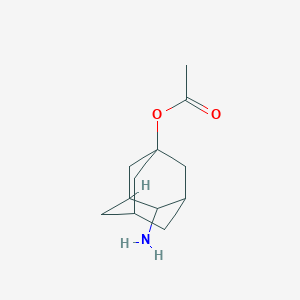 molecular formula C12H19NO2 B15267341 4-Aminoadamantan-1-yl acetate 