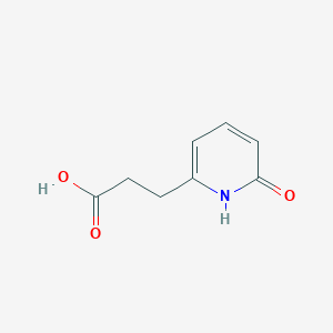 molecular formula C8H9NO3 B15267353 3-(6-Oxo-1,6-dihydro-2-pyridinyl)propanoic acid 