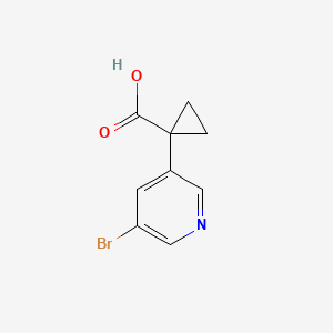 1-(5-Bromopyridin-3-YL)cyclopropane-1-carboxylic acid