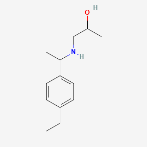 molecular formula C13H21NO B15267373 1-{[1-(4-Ethylphenyl)ethyl]amino}propan-2-ol 