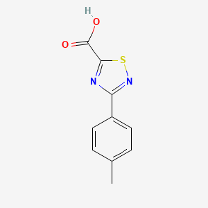 molecular formula C10H8N2O2S B15267377 3-(4-Methylphenyl)-1,2,4-thiadiazole-5-carboxylic acid 