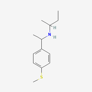 molecular formula C13H21NS B15267391 (Butan-2-yl)({1-[4-(methylsulfanyl)phenyl]ethyl})amine 