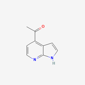 molecular formula C9H8N2O B1526744 4-ACETYL-7-AZAINDOLE CAS No. 915415-16-6