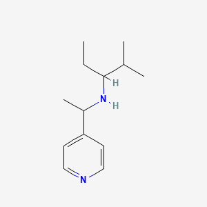 molecular formula C13H22N2 B15267445 (2-Methylpentan-3-yl)[1-(pyridin-4-yl)ethyl]amine 
