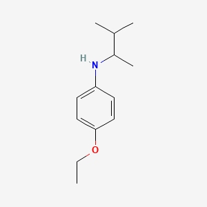 molecular formula C13H21NO B15267446 4-ethoxy-N-(3-methylbutan-2-yl)aniline 