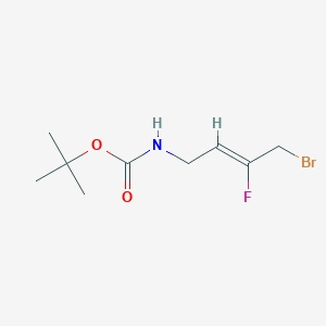molecular formula C9H15BrFNO2 B1526754 (Z)-tert-Butyl (4-bromo-3-fluorobut-2-en-1-yl)carbamate CAS No. 1098972-51-0