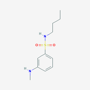 molecular formula C11H18N2O2S B1526756 N-butyl-3-(methylamino)benzene-1-sulfonamide CAS No. 1803583-34-7