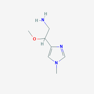 molecular formula C7H13N3O B15267575 2-Methoxy-2-(1-methyl-1H-imidazol-4-yl)ethan-1-amine 