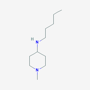 molecular formula C11H24N2 B15267579 1-methyl-N-pentylpiperidin-4-amine 