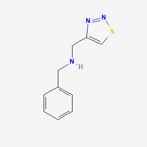 molecular formula C10H11N3S B15267582 Benzyl(1,2,3-thiadiazol-4-ylmethyl)amine 